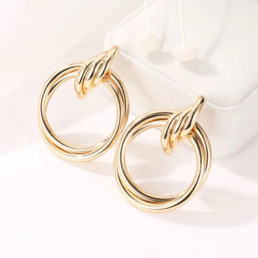 14K Yellow Gold Andy Earrings