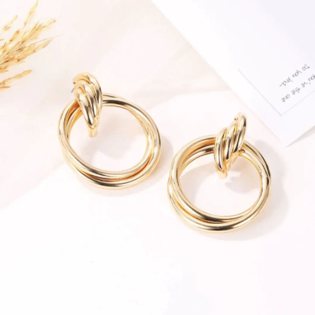 14K Yellow Gold Andy Earrings